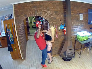 Caught my husband fucking slutty woman