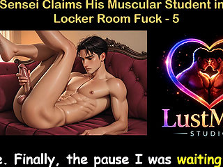 Gay Audio Sex Story - Judo Sensei Claims His Muscular Student in Rough Locker Room Fuck - Part 5