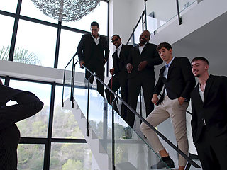 Real Estate Whore Finally Gets Her College Fantasy Gangbang!