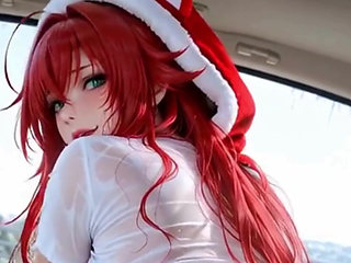 A Hot Redhead Loves Having Sex with Multiple Big Black and White Cocks at the Same Time. Waifu Hentai Animation