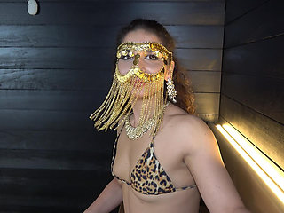 Sauna Time with My Big Ass Arab Stepsister Behind a Golden Veil