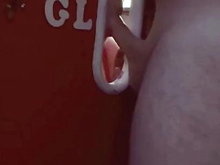 Glory hole blowjob busty amateur blonde fucking in stall