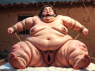 SSBBW in Bondage - Desperate with Fat Wide Wet Pussy