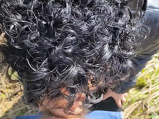 POV Blowjob Outdoors - Cum on Lips