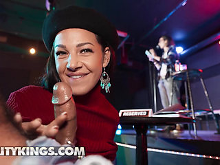 REALITY KINGS - Evelin Stone Spices Up The Poetry Slam With Sneaky Sex And A Cum-Filled Face