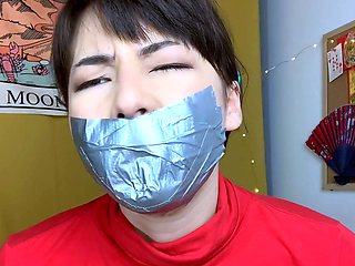 POV bound and gagged with your friend