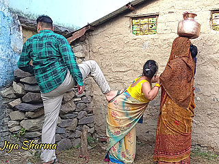 18 years Old Couple First Time Outdoor Threesome Sex with Mother in law Hardcore & Hard fucking Sex