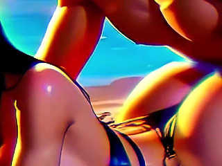 (4K) AI 3D Animated Porn – Goth Latina Baddie Worships Big White Cock (Interracial ASMR) - AI Visuals X