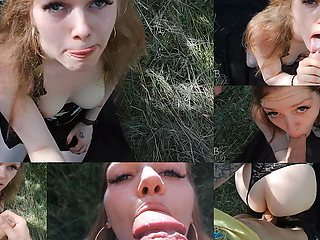 Facecum! Linadarling - Fuck Me Behind the Bushes!