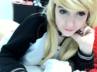 Amateur blonde teen girlfriend toyed and facialized