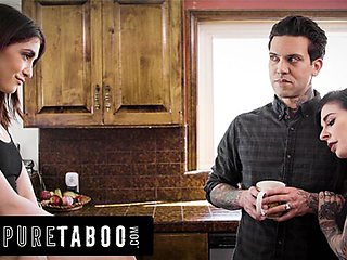 Sloppy deepthroat sex with lustful Small Hands and Jane Wilde from Pure Taboo