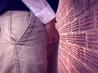 Outdoor sex with horny babe in uniform