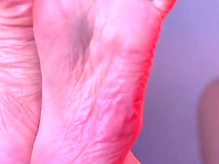 This Time No Fun for Bia Roman, Bastinado with Cane on Her Soles
