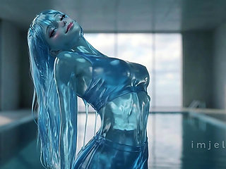 Aqua Jelly Drips Faster - ASMR Pool Fantasy