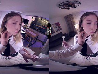 Horny Threesome slut Mila Pie gets fucked hard in her shaved cunt - DarkRoomVR - Hd