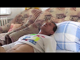 Adult man and sexy blonde pussy licking pussy fucking and fingering