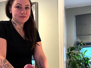 Cute amateur brunette gives pov blowjob and fuck