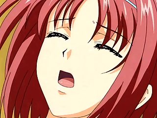 Hot blonde anime teen getting rammed