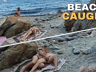 Hot Italian Amateur Miss Creamy Flashes Pussy on Public Beach & Squirts Hard with Help from Stranger - Risky Public Sex!