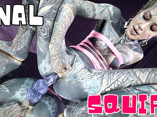 Hippies Pip and Dildo Play ANAL