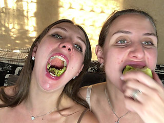 Raw Chew Bite Swallow Tease POV