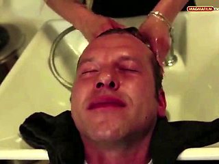 Hottie German Blonde Rammed by Hard Dick of Client: Blowjob, Big Tits  Spooning Porn