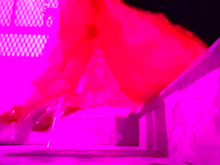 Artemisia Love Wearing High Heels Outdoor and Smoking a Cigarette