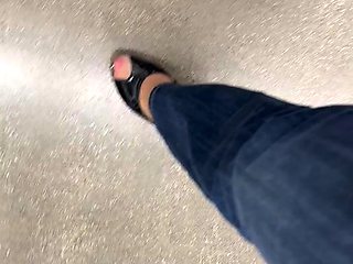 Solo masturbation and the foot fetish