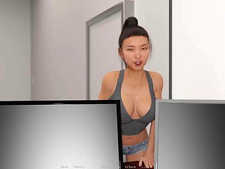 The Adventurous Couple Fucking Sexy Asian Girl In The Office Ep 92