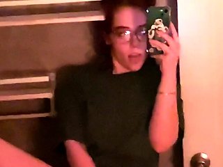 Kinky moist taco brunette anal toy play during masturbating