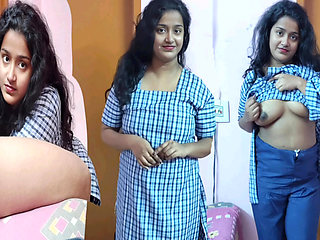 Desi Stepsister was curious to know what grown ups do in a closed room and enjoy so much