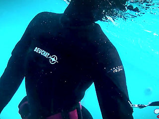 Thick 8mm Beauchat Wetsuit Buoyant Tease Session