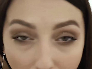 Katy Rose strips and sucks BBC