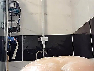 Anal Masturbation in Shower