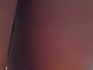 Mature Brunette Stuffing Pussy with Thick Toy Smiling Wildly