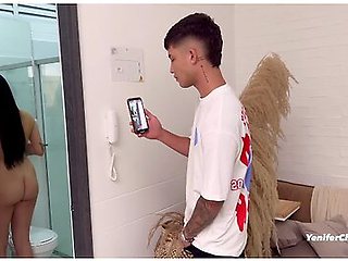 Yenifer Chp, Danner Mendez And Yenifer Chacon In Caught My Stepcousin Spying On Me