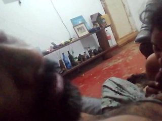 Father in Law's Gigantic Dick Hangs Out Under His Sarom for Step Daughter