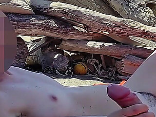 Risky Blowjob on the Canary Beach Caught with Intense Orgasm P2 - Misscreamy