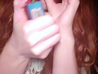 Amateur blondie solo anal masturbation