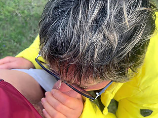 The Anal Granny Outdoors!!!