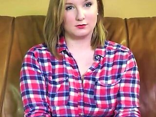 Chubby blonde babe is willing to get the creampie