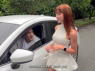 A Petite Street Vendor Is Picked up on the Street by a Rich Guy - Athenea Rose and Max Betancur