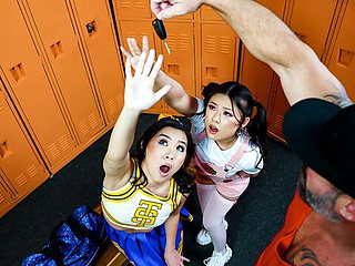 Blowjob dirt with endearing Lulu Chu and Kimmy Kimm from Little Asians