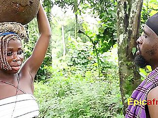 Hardcore Ebony Girl Meets Huge Cock Session