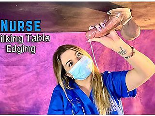 Hot Blonde Nurse Drains Big Cock And Balls In