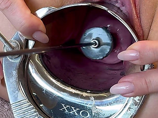 Stretching My Cervix with Small Stallion Dildo