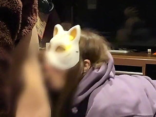 Ntr at an Internet Café - Her Husband Is Nearby While She Gets an Anal Creampie