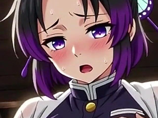 Shinobu, 18 Years Old, Opening Her Hairy Pussy and Squeezing