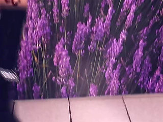 Public High Heels Walking, Worn Pantyhose and Foot Play