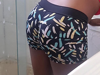 STEPFATHER SEES STEPDAUGHTER TIDYING UP HOUSE WITH SHORT CHORTE AND ASKED TO FUCK WITH HER PUSSY